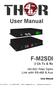 F M2SDI 2 Ch Tx & Rx. HD SDI Fiber Optic Link with RS 485 & Aux. User Manual