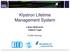Klystron Lifetime Management System