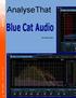 AnalyseThat. AnalyseThat. Blue Cat Audio. by Paul Evans