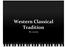 Western Classical Tradition. The concerto