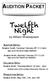 Twelfth Night. by William Shakespeare. Newton South, Tuesday February 28 th 2:15-6pm