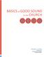 BASICS of GOOD SOUND. in the CHURCH. MICHAEL E. LUITHLE Director of ITS Church of God of Prophecy International Offices