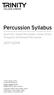 Percussion Syllabus. Drum Kit, Tuned Percussion, Snare Drum, Timpani & Orchestral Percussion