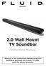 2.0 Wall Mount TV Soundbar Instruction Manual