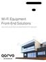 Wi-Fi Equipment Front-End Solutions. High Linearity and Low Power Consumption Devices for Wi-Fi Applications