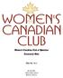 Women s Canadian Club of Hamilton Centennial Gala. May 9th, Scottish Rite 4 Queen Street South Hamilton, Ontario