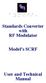 Standards Converter with RF Modulator. Model s SCRF. User and Technical Manual