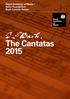 Royal Academy of Music / Kohn Foundation Bach Cantata Series. The Cantatas 2015