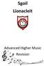 Sgoil Lionacleit. Advanced Higher Music Revision