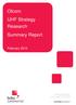 Ofcom UHF Strategy Research Summary Report
