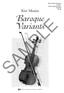 Kjos String Orchestra Grade 5 Full Conductor Score SO291F $7.00. Kirt Mosier. Baroque Variants SAMPLE. Neil A. Kjos Music Company Publisher