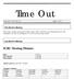 Time Out. Publication of the ICRC, Inc. August