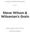 Steve Wilson & Wilsonian s Grain
