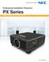 Professional Installation Projectors PX Series