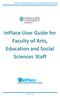 InPlace User Guide for Faculty of Arts, Education and Social Sciences Staff