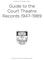 Guide to the Court Theatre Records