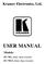 Kramer Electronics, Ltd. USER MANUAL. Models: RC-7RL, Media / Room Controller RC-7RLE, Media / Room Controller