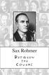 Sax Rohmer. Between. the. Covers
