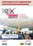 Join the largest access equipment show in the world s fastest growing market