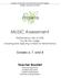 Michigan Arts Education Instructional and Assessment Program Michigan Assessment Consortium. MUSIC Assessment