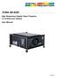 TITAN XG-500. High Brightness Digital Video Projector 4:3 widescreen display. User Manual A