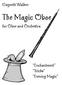 Gwyneth Walker. The Magic Oboe. for Oboe and Orchestra. Enchantment Tricks Evening Magic