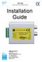 Installation Guide RX10X. Multi Protocol Dome Interface Receiver