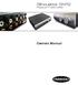 Silhouette SXP2. Passive Preamplifier. Owners Manual