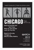 CHICAGO MARCH 2012 THE MUSICAL. Book by Fred Ebb and Bob Fosse Music by John Kander Lyrics by Fred Ebb