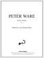 PETER WARE. Forest Scenes. Guitar. Edited by Lynn Harting-Ware. Acoma Company