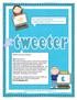 What are you doing? Write down the updated tweets you have written by re-tweeting them on the recording sheet. #Fun #Language Arts