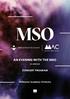 AN EVENING WITH THE MSO 29 JUNE 2018 CONCERT PROGRAM