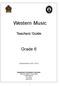Western Music. Teachers Guide. Grade 6. (Implemented from 2015)