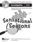 Seasons. Investigation. Integrated Activities for Exploring, Experimenting, and Making Discoveries