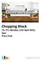 Chopping Block TX: ITV, Monday 11th April 2016, 3pm Press Pack