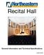 Recital Hall. General Information and Technical Specifications