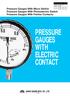 PRESSURE GAUGES WITH ELECTRIC CONTACT