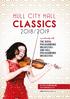 CLASSICS 2018/2019 HULL CITY HALL. in partnership with THE ROYAL PHILHARMONIC ORCHESTRA AND HULL PHILHARMONIC ORCHESTRA