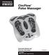 Distributed by. CircFlow. Pulse Massager. Instruction Manual and Warranty Information FCB250H