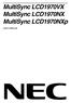 MultiSync LCD1970VX MultiSync LCD1970NX MultiSync LCD1970NXp. User s Manual