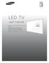 LED TV. user manual. Model Serial No.