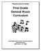 First Grade General Music Curriculum