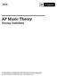 AP Music Theory. Scoring Guidelines
