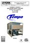 YLAA YLAA0175 AIR-COOLED SCROLL CHILLERS STYLE A, B or C (60 Hz) TON KW