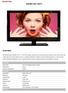 Overview X322BV-HD+ HDTV. LCD Panel. LED Panel. Features
