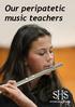 Our peripatetic music teachers