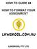 HOW TO GUIDE #4 HOW TO FORMAT YOUR ASSIGNMENT LAWSKOOL PTY LTD