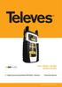 Refs , , Instruction Manual. Digital processing handheld DVB Meter / Analyzer.