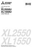 LCD PROJECTOR MODEL XL2550U XL1550U. User Manual XL2550 XL1550. This User Manual is important to you. Please read it before using your projector.