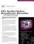 PCl Audio/Video Broadcast Decoder
